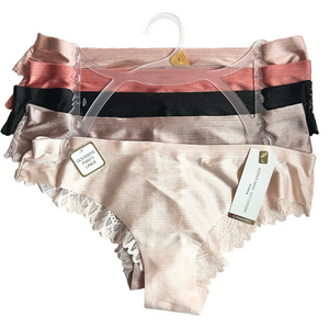 Adrienne Vittadini Woman’s 5 Pack Panties Lace Detail Large